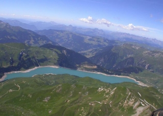  Veduta dell'Alta Savoia dal parapendio
